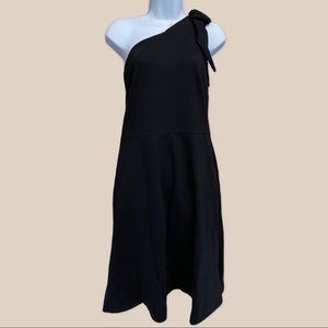 🆕 Banana Republic One Shoulder Little Black Dress w flared skirt NWT